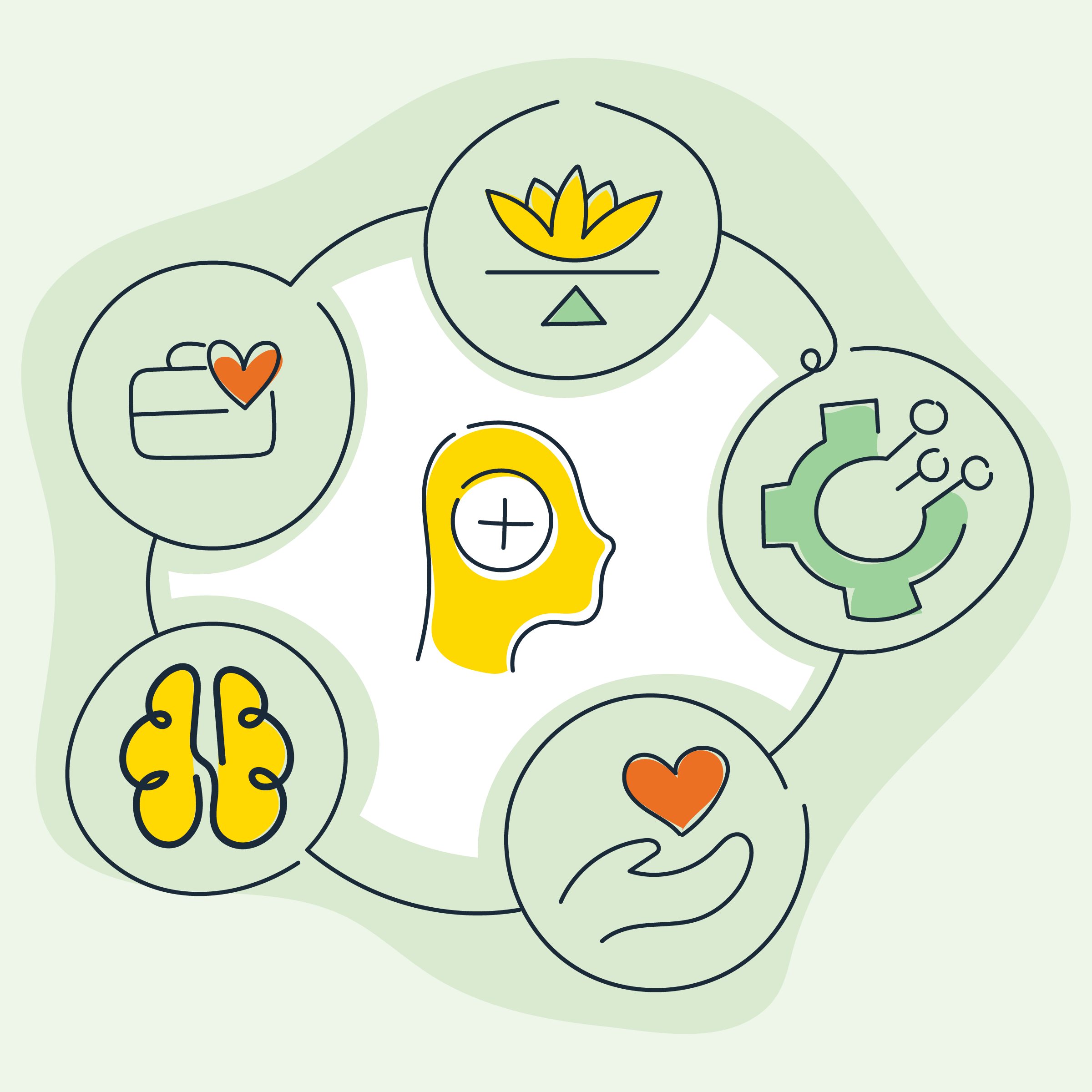 Illustration of different icons.